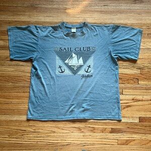 Vintage Sailboat Salt Club T-Shirt / 90s / XXL